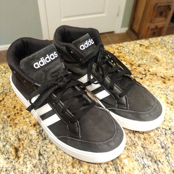 Adidas VS Set Mid Athletic Sneaker Black White Casual Shoes Men\'s Sz 7.5 BB9890 main image 12